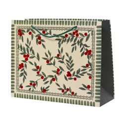 Sac cadeau baies vert...
