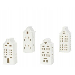 Photophore maison blanc...