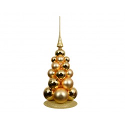 Sapin De Boule Or En Verre...