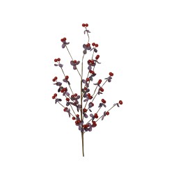 Tige de baie Rose foncé H75...