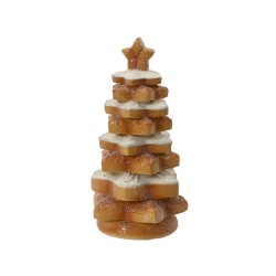 Sapin cupcakes brun H18 -...