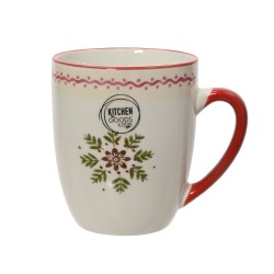 Mug flocon vert H10.6 -...