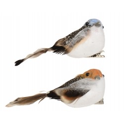 Oiseau sur clip brun H4.5 -...