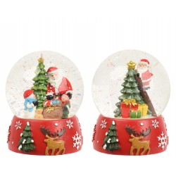 Boule à neige père noël Ø10...