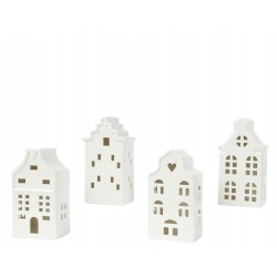 Photophore maison blanc...