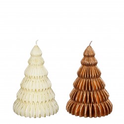 Bougie Sapin Blanc/Cuivre...