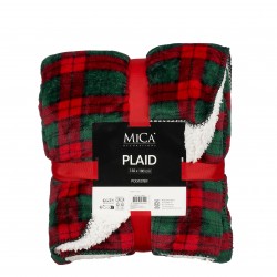 Plaid Polaire Carreau Rouge...