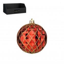Boule Losange Rouge Ø8-MICA...