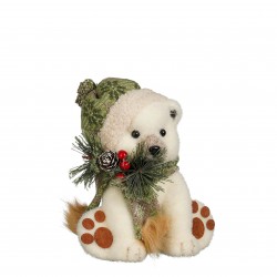 Ours Bonnet Creme/Vert...