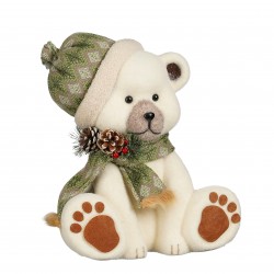 Ours Bonnet Creme/Vert...