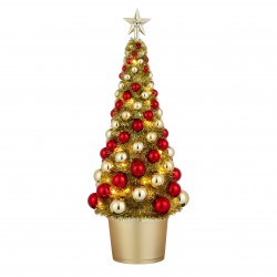 Sapin Décoré Led Rouge...