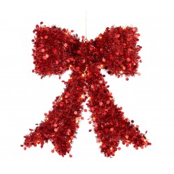 Noeud Scintillant Led Rouge...