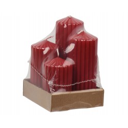Lot de 4 bougie cannelées...