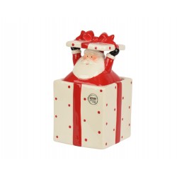 Bocal père noël rouge/blanc...