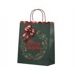Sac cadeau couronne vert...