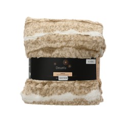 Plaid cotellé brun 170X130...
