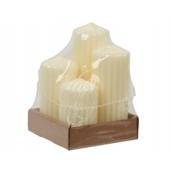 Lot de 4 bougie cannelées...