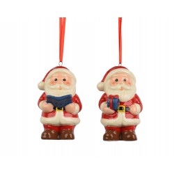 Père noël à suspendre rouge...