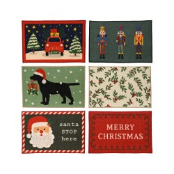 Paillasson fin noël 40X60 -...
