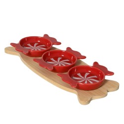 Plat apéritif bonbon rouge...