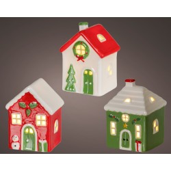 Maison noël 1LED/PILE...