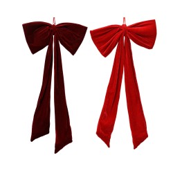 Noeud long rouge H100 -...