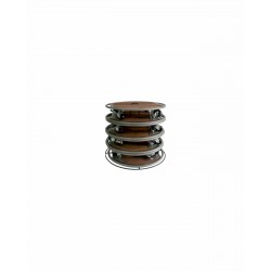 Roule Pot METAL WOOD Gris...