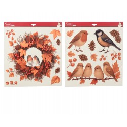 Vitrophanie automne orange...