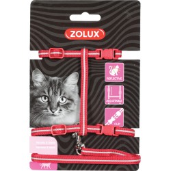 KIT Harnais&laisse Chat Rouge