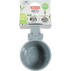 Mangeoire plast neo 300ml gris