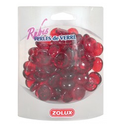 PERLES DE VERRE Rubis