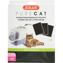 Filtres maison de toilette x3