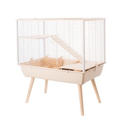 Cage neo muki rouge/beige h58