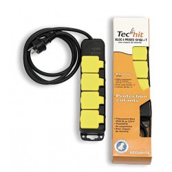 Bloc 4 prises 10/16a +t 230v 