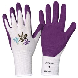 Gants NERINE Blanc/violet...