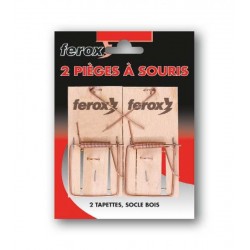 Tapettes à souris en bois x 2
