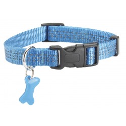 Collier safe 10 nylon bleu