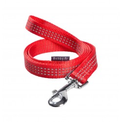 Laisse safe 25 nylon rouge