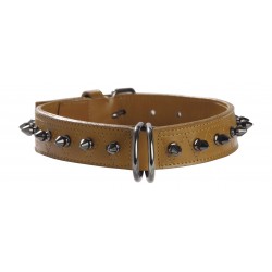 Collier hercule 40 cuir camel