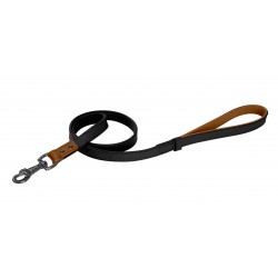 Laisse hercule 18 cuir noir