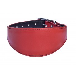 Collier levrier nicky 50 rouge