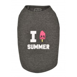 T-shirt ice cream s gris