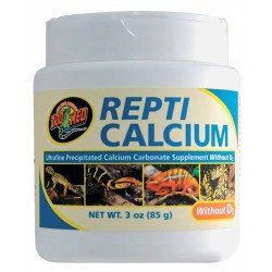 Reptile calcium sans vit d3...