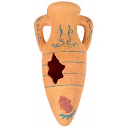 EGYPT Amphore décor aqua 20CM