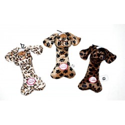 Jouet os peluche chien