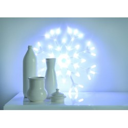 Flocon 46 LED 40cm blanc pur