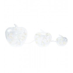 4 pommes transparentes en...