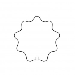 Anneau festonné 34 cm
