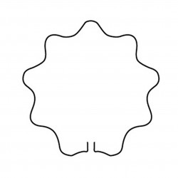 Anneau festonné 48 cm
