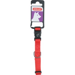 Collier nylon 25-35cm rouge